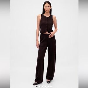 Gap Lightweight CashSoft Tailored Pants Terra Brown Size XS